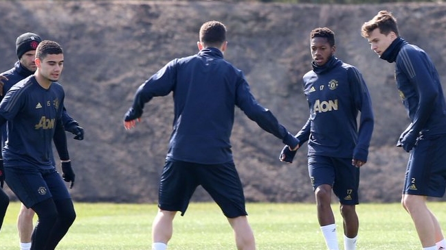 Manchester United trabaja intensamente para el duelo contra FC Barcelona