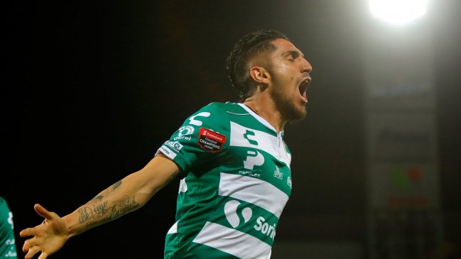 Diego Valdés anotó en duelo de Santos ante Tigres por la Concachampions