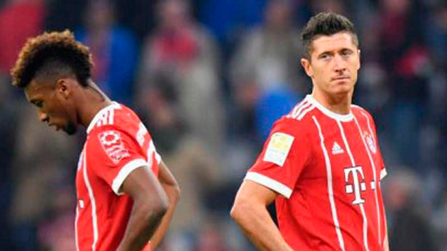 Kingsley Coman y Robert Lewandowski pelearon a golpes en entrenamiento de Bayern Munich