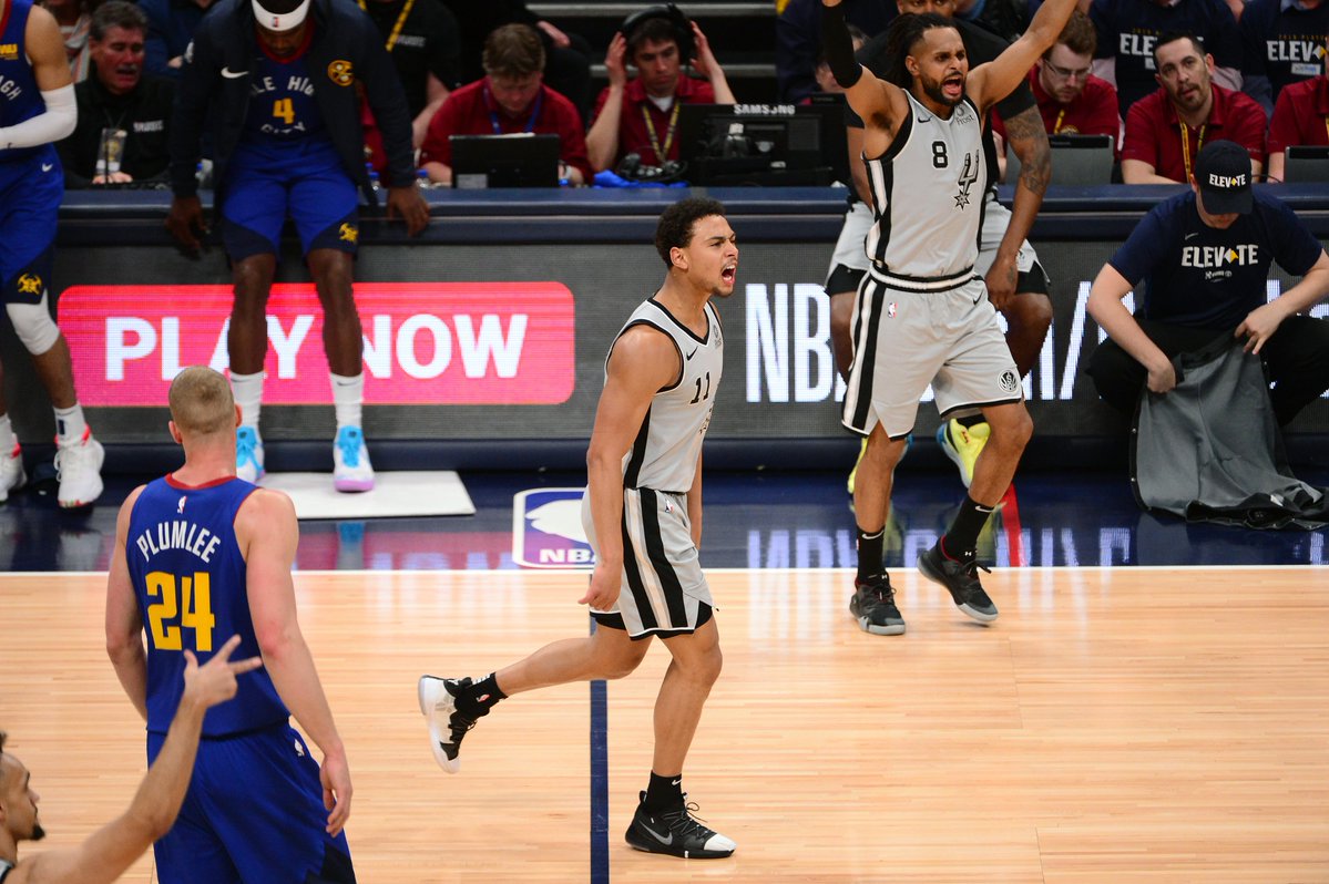 San Antonio Spurs tomó ventaja sobre Denver Nuggets en los playoffs de la NBA