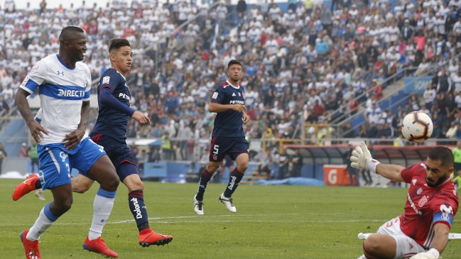 Riascos liquidó con contragolpe a la U y desató la fiesta de los cruzados en San Carlos