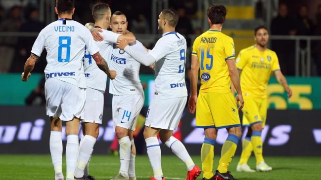 Inter de Milán barrió con Frosinone y se mantiene en puestos de clasificación a Champions League