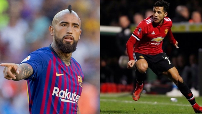 Barcelona con Vidal buscará asegurar la clasificación ante Manchester United de Alexis