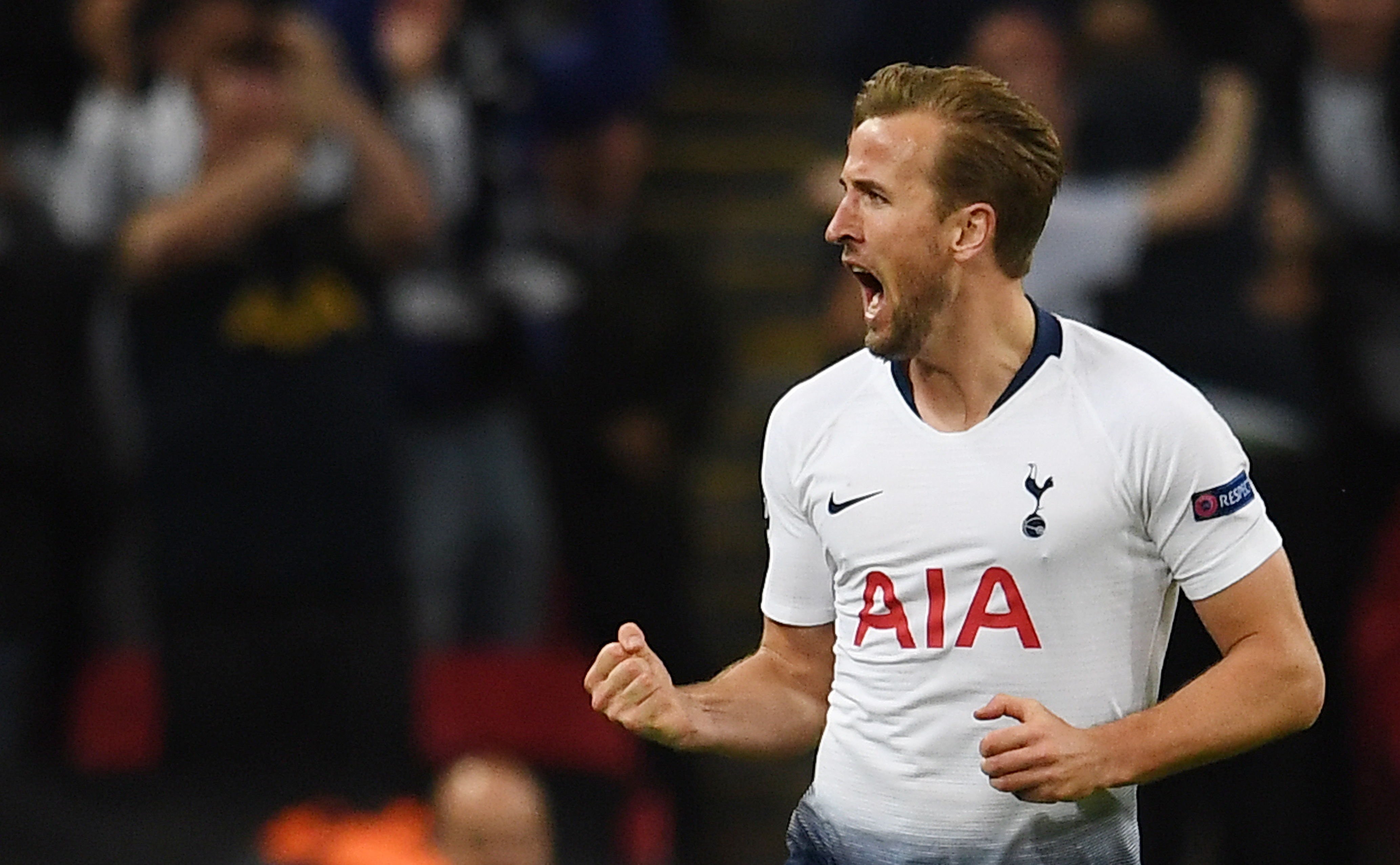 El efusivo festejo de Harry Kane por la clasificación de Tottenham a semifinales de la Champions