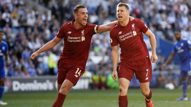 La victoria de Liverpool sobre Cardiff que los dejó nuevamente como punteros de la Premier