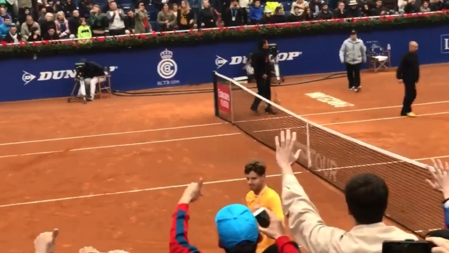 La ovación de los chilenos a Nicolás Jarry tras su triunfo en el ATP 500 de Barcelona