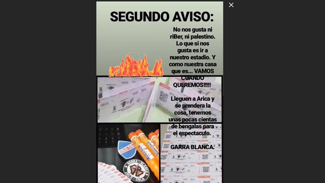 River en el Monumental: Garra Blanca intensifica amenazas y exhibe bengalas y entradas