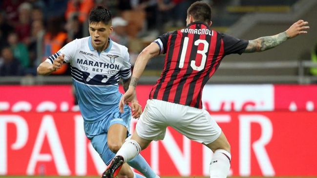 Lazio eliminó a AC Milan en las semifinales de la Copa Italia con solitario tanto de Joaquín Correa