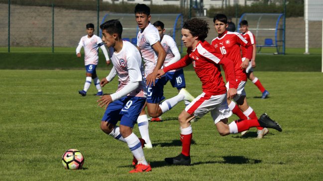 La Roja sub 15 perdió ante Suiza en certamen internacional