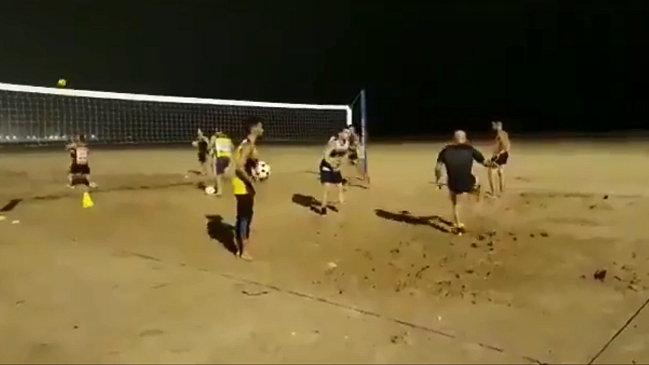 Sampaoli mostró su categoría en una sesión playera