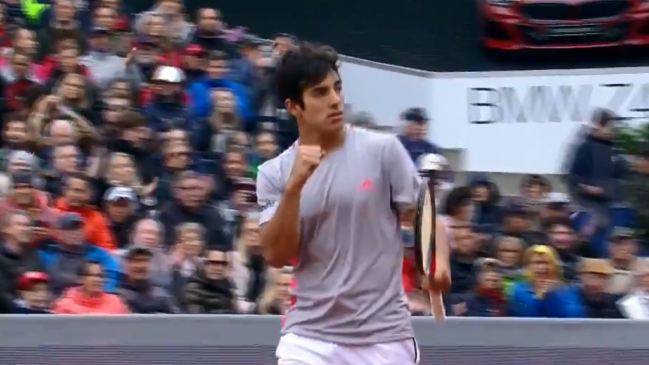 Así fue el último punto y el desahogo de Garin ante Zverev en el ATP 250 de Munich