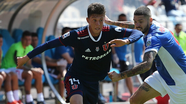 Pablo Parra asoma como reemplazante de Nicolás Guerra en la U ante Audax Italiano