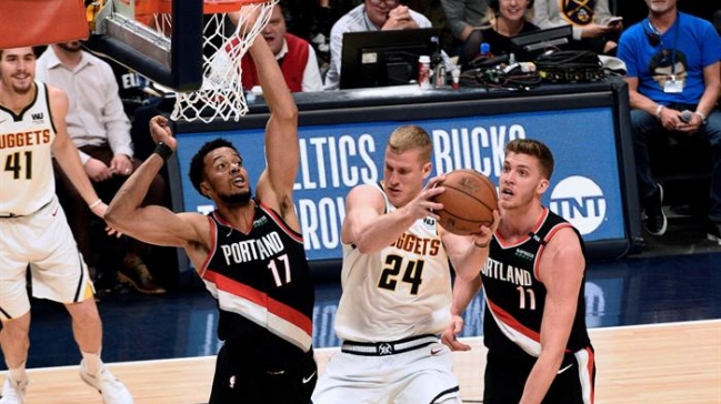 Los Nuggets vencieron a Portland y quedaron a un partido de la final del Oeste