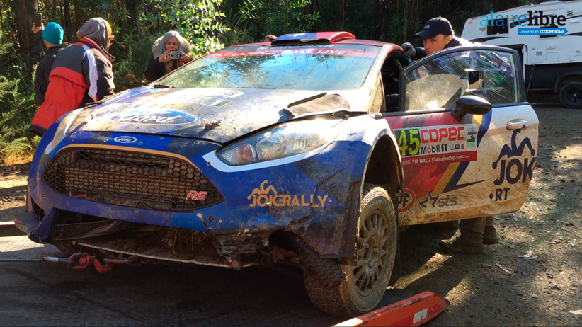 Pedro Heller sufrió un accidente en el primer tramo del Rally de Chile
