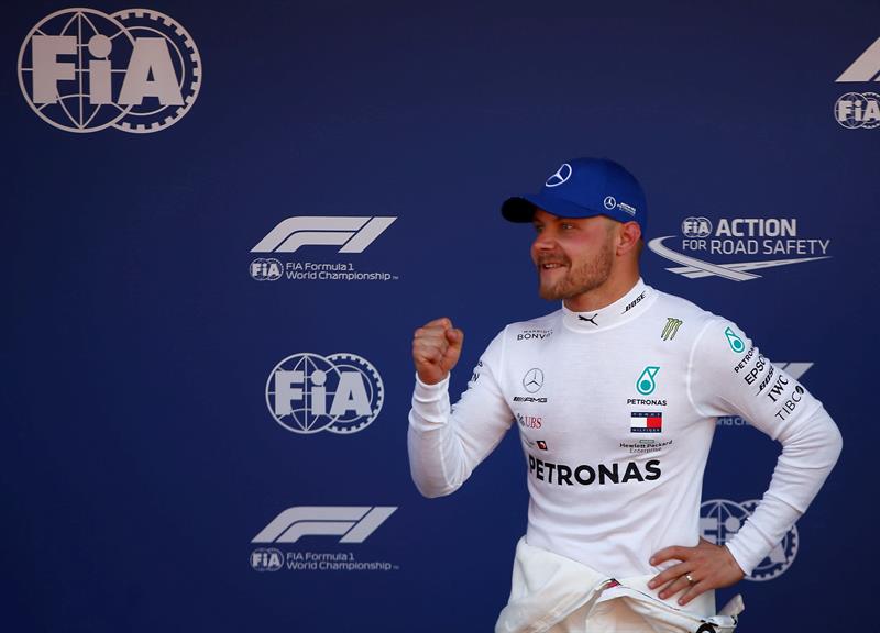 Bottas tras ganar la pole en Montmeló: Sentí el golpe de adrenalina, cada vez me noto mejor