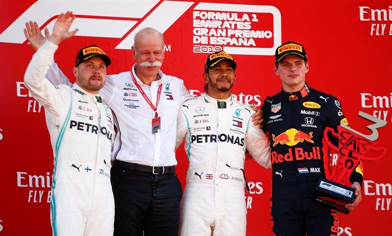 Max Verstappen: “Estoy contento con el podio; los Mercedes eran demasiado rápidos”