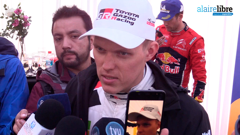 Ott Tänak agradeció el apoyo del público chileno y espera volver el próximo año