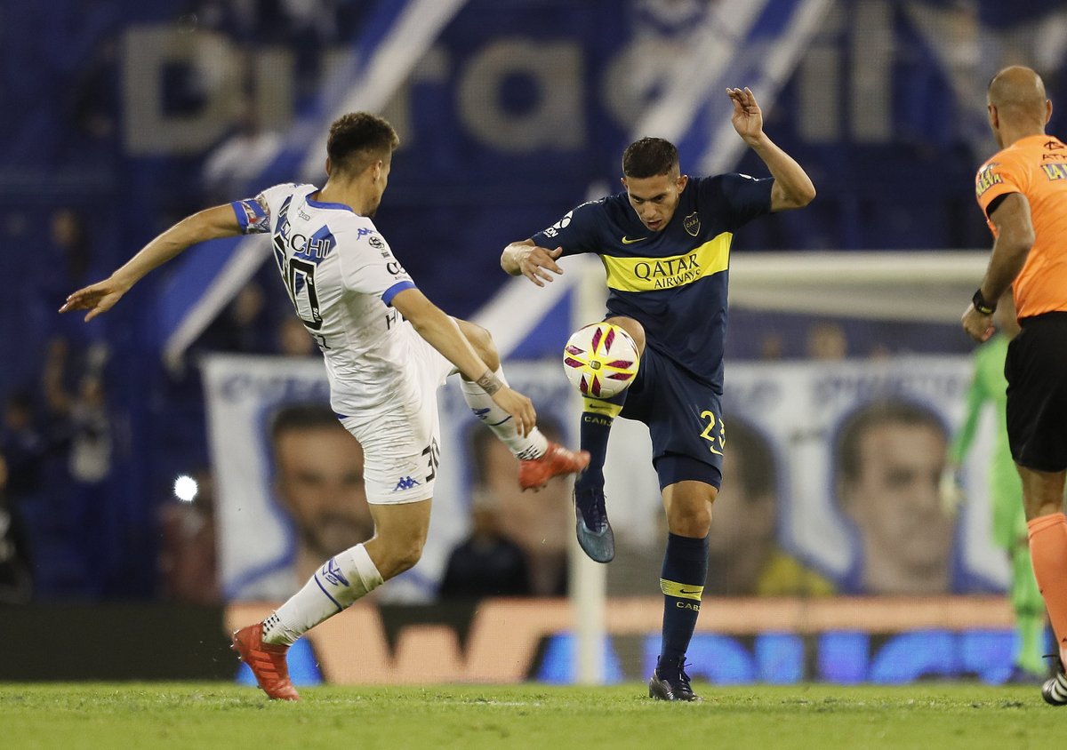 Pablo Galdames jugó en empate de Vélez Sarfield ante Boca Juniors por la Copa de la Superliga