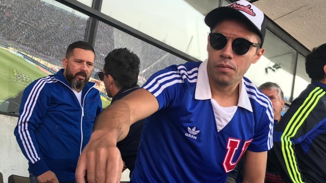 Marcelo Díaz y Felipe Mora volvieron al Estadio Nacional para presenciar el Superclásico