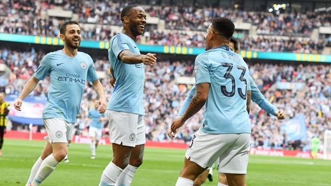 Manchester City arrolló a Watford y ganó la FA Cup con Claudio Bravo entre los citados