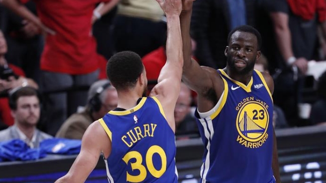 Curry y Green brillaron ante Portland y llevaron a Golden State Warriors a su quinta final consecutiva