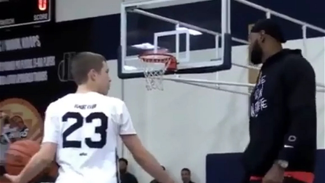 Basquetbolista de 14 años desafió a los triples a LeBron James