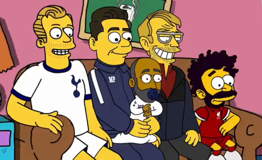 La final de la Champions League entre Liverpool y Tottenham al estilo de Los Simpsons