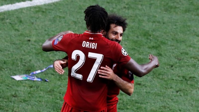 Mohamed Salah y Divock Origi guiaron a Liverpool al título en la Champions League