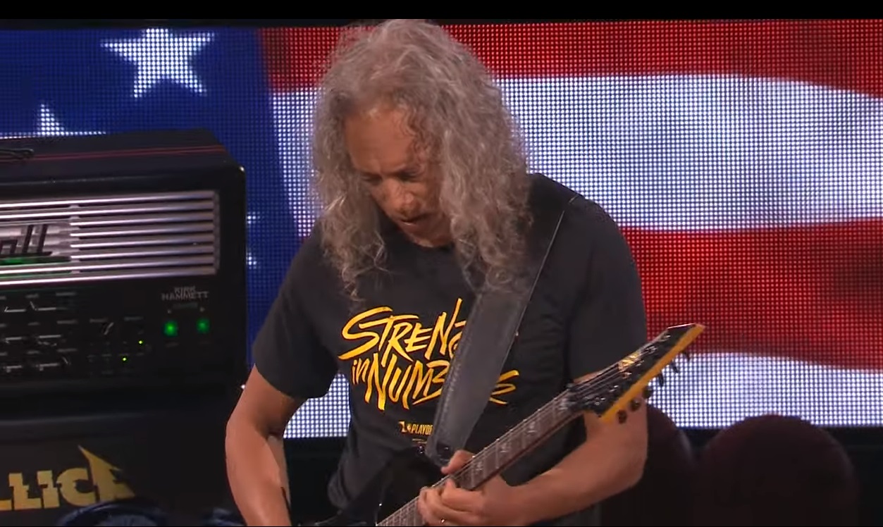 Metallica interpretó con guitarras el himno de Estados Unidos en las finales de la NBA