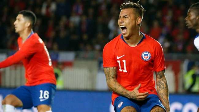 Eduardo Vargas empató para Chile ante Haití con un certero zapatazo