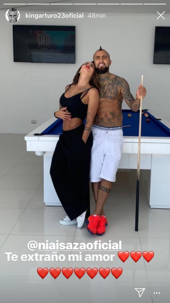 Puro amor: El mensaje de Arturo Vidal para su novia Sonia Isaza