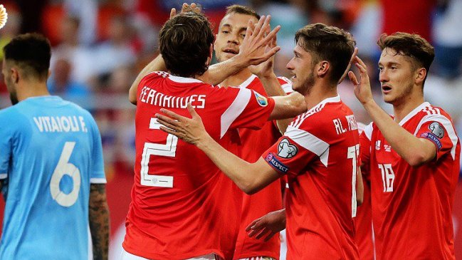 Rusia exhibió toda su artillería frente a San Marino en su duelo por las Clasificatorias a la Eurocopa
