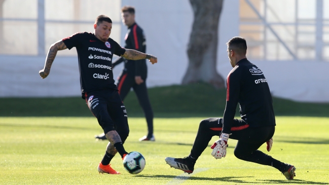 La primera práctica de la selección chilena en Brasil con miras a Copa América
