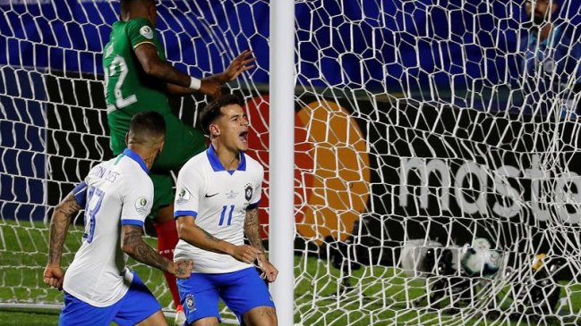 El doblete de Coutinho y el tremendo golazo de Everton en la victoria de Brasil sobre Bolivia