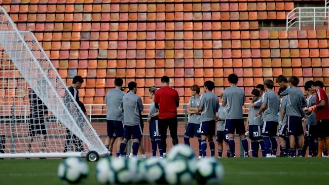 Japón entrenó en completo hermetismo antes de enfrentar a la Roja en Copa América