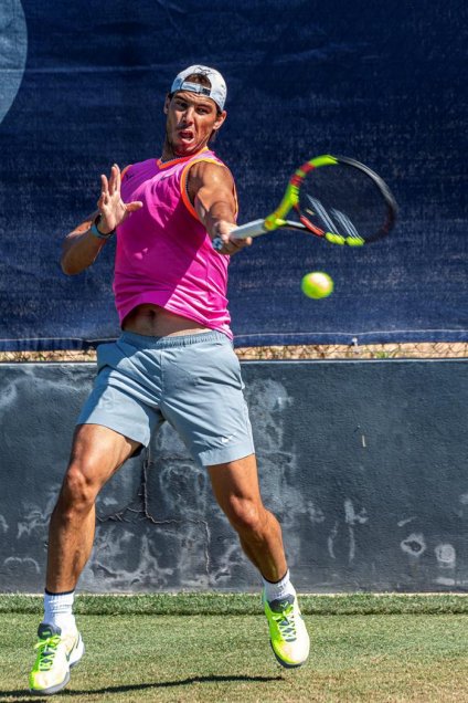 Nadal inició en el pasto del Mallorca Open su preparación para Wimbledon