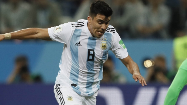 Argentinos Roberto Pereyra y Marcos Acuña entrenaron diferenciado por molestias musculares