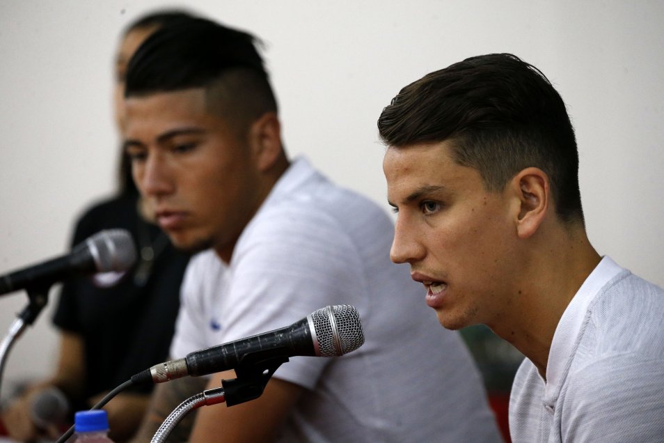 Brayan Cortés e Igor Lichnovsky brindaron conferencia de prensa en Salvador de Bahía