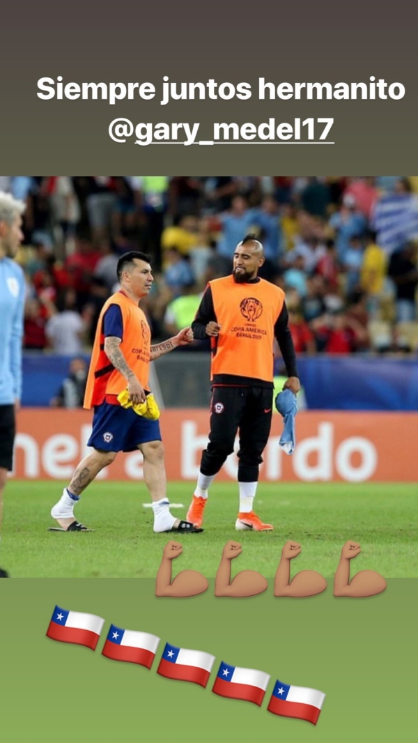 El fraterno mensaje de Arturo Vidal a su “hermanito” Gary Medel