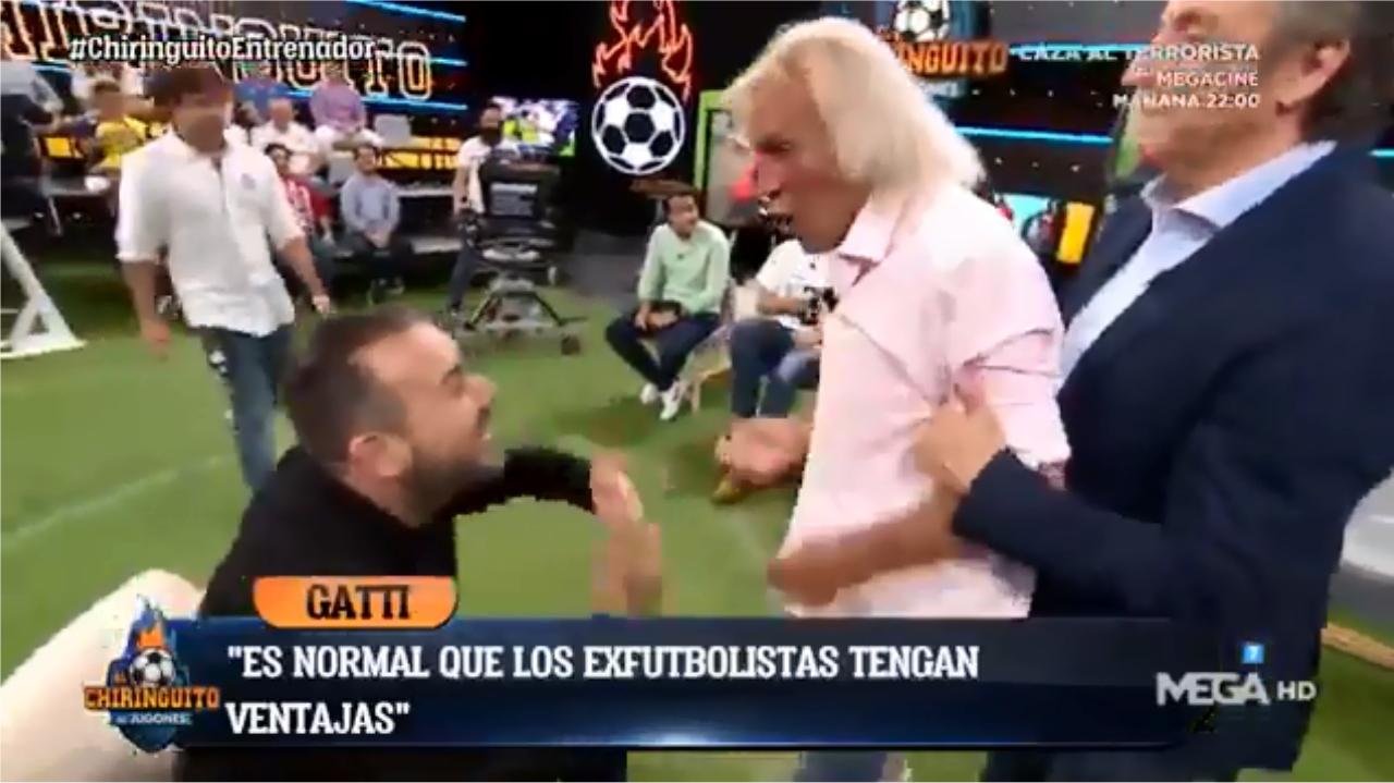 Hugo “El Loco” Gatti explotó y estuvo cerca de agredir a un DT español en televisión
