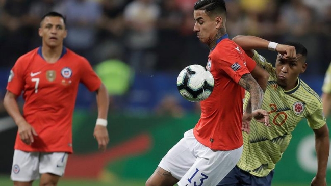 Erick Pulgar se mofó del “festejo anticipado” del colombiano Yerry Mina