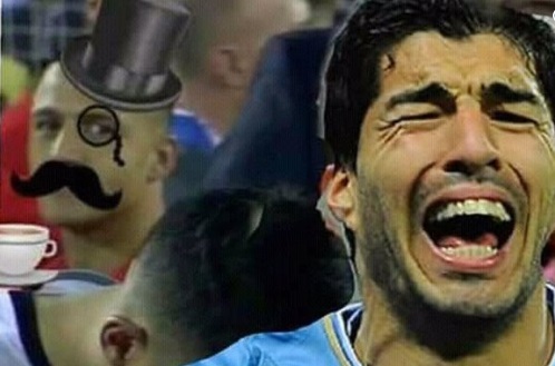 Luis Suárez fue el blanco favorito de los memes tras la eliminación de Uruguay de la Copa América