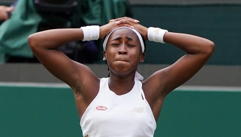 Triunfo de Cori Gauff destacó en la jornada inaugural del cuadro femenino de Wimbledon