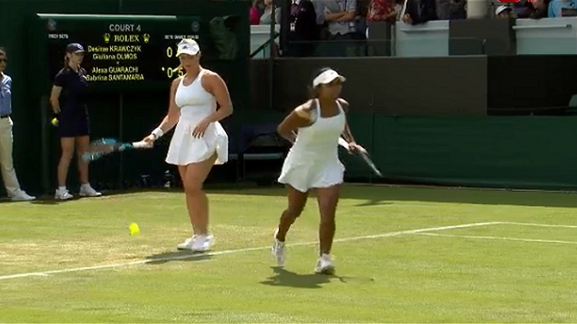 Guarachi y Santamaria cayeron en primera ronda de dobles en Wimbledon
