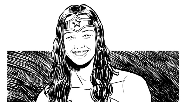 El dibujo de Christiane Endler como Wonder Woman que maravilló a sus seguidores