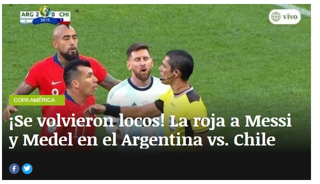 “Se volvieron locos”: La reacción de la prensa internacional por la pelea de Medel y Messi