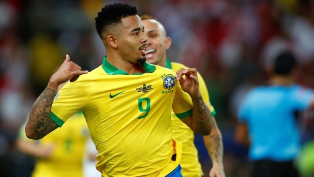 Gabriel Jesús le devolvió la ventaja a Brasil en la final de Copa América