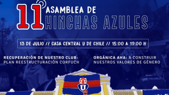 Hinchas de U. de Chile hicieron llamado para concretar “histórica asamblea”