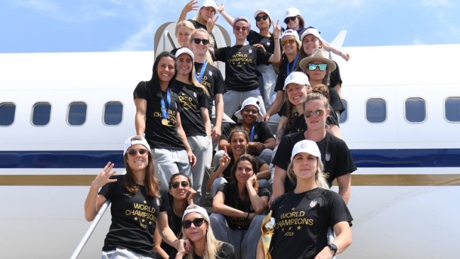 La recepción en Estados Unidos a las campeonas del mundo
