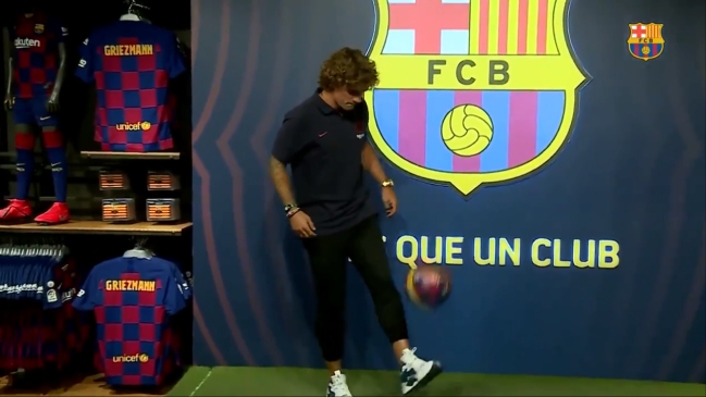 Griezmann mostró sus dotes con el balón en su primera actividad como jugador de FC Barcelona